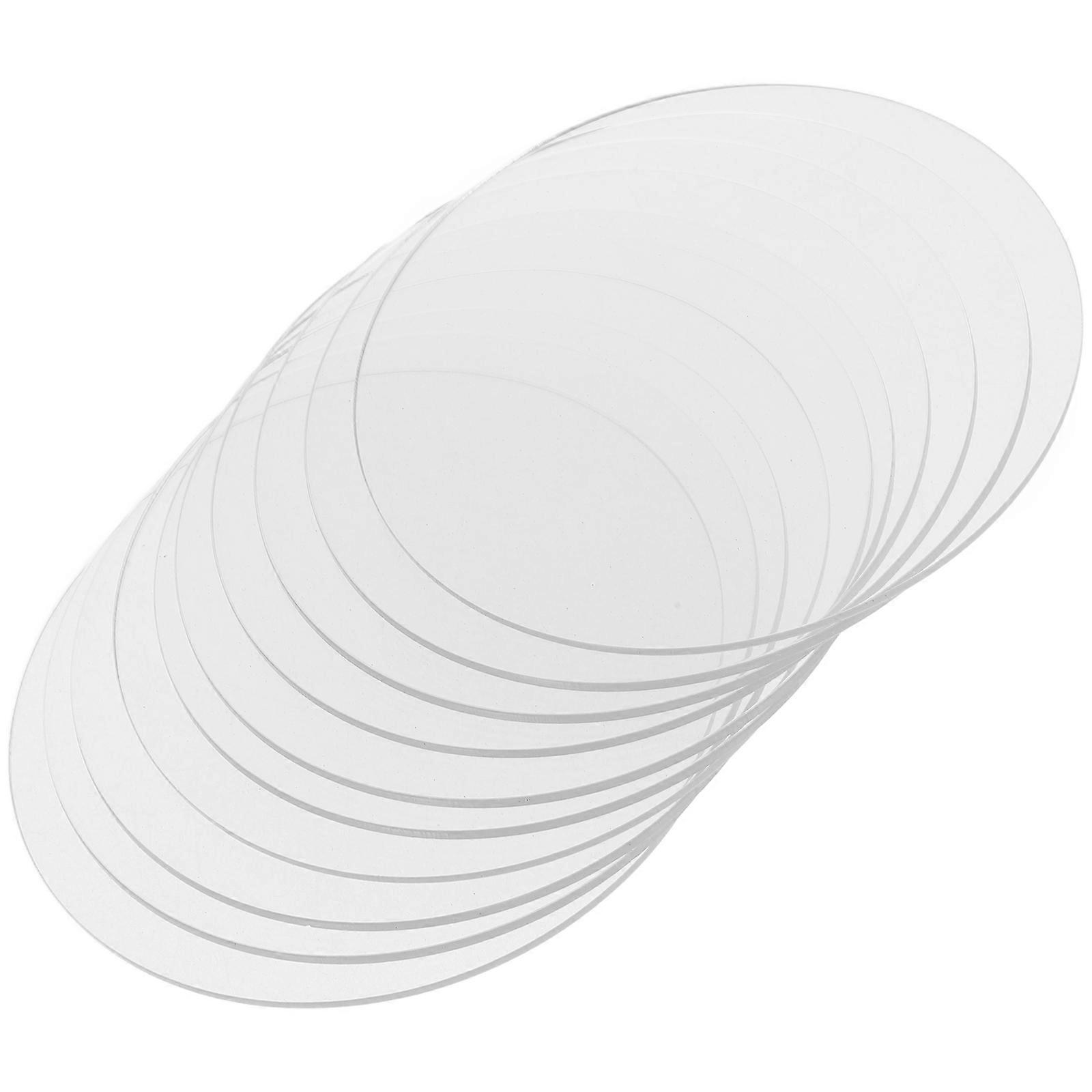 Acrylic Circles for DIY Projects Durable Transparent Plastic Sheets 30Pcs