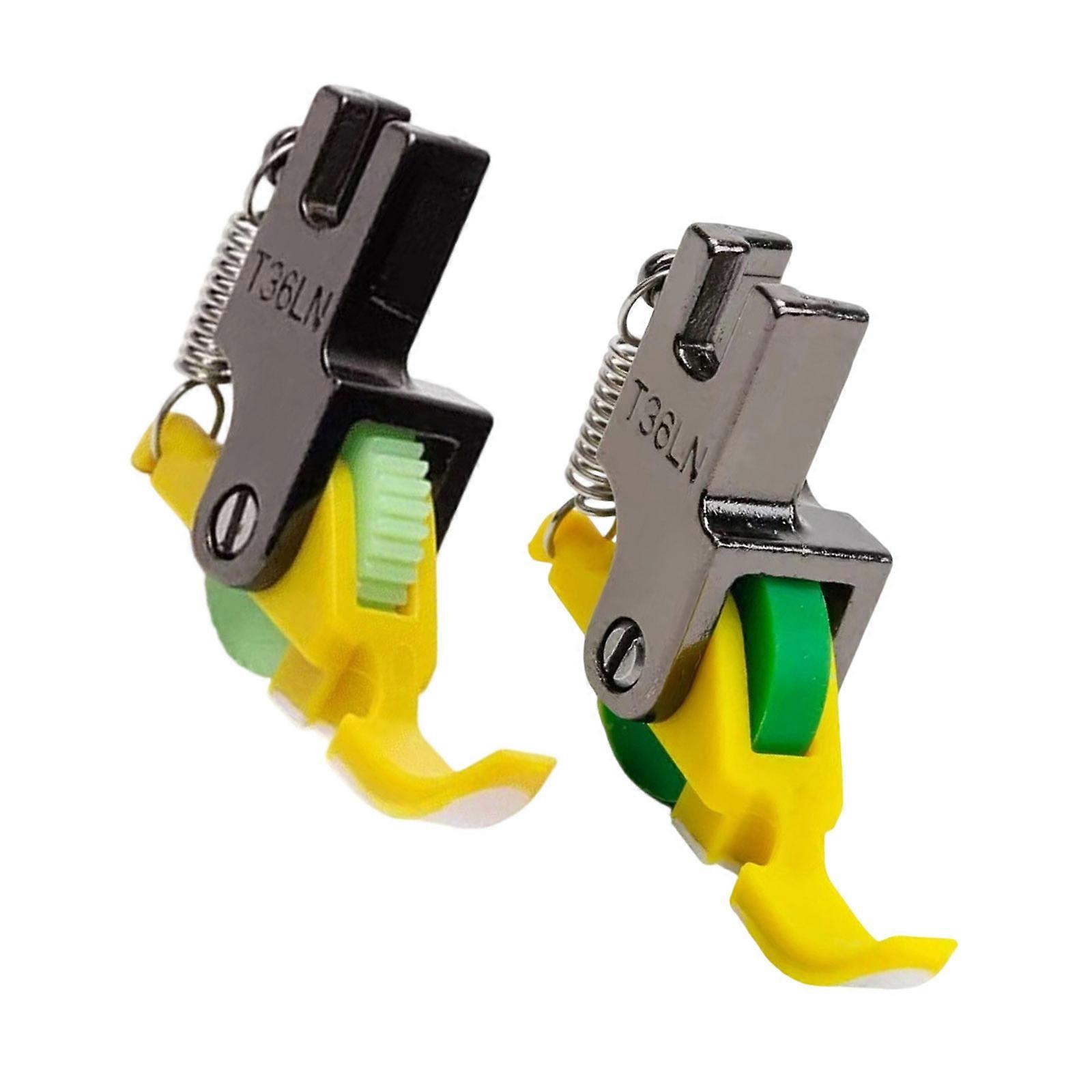 Sewing Machine Presser Foot Extended Base Designs Solid Plastic Builds Efficient Cloth Feeding Performances Multicolor