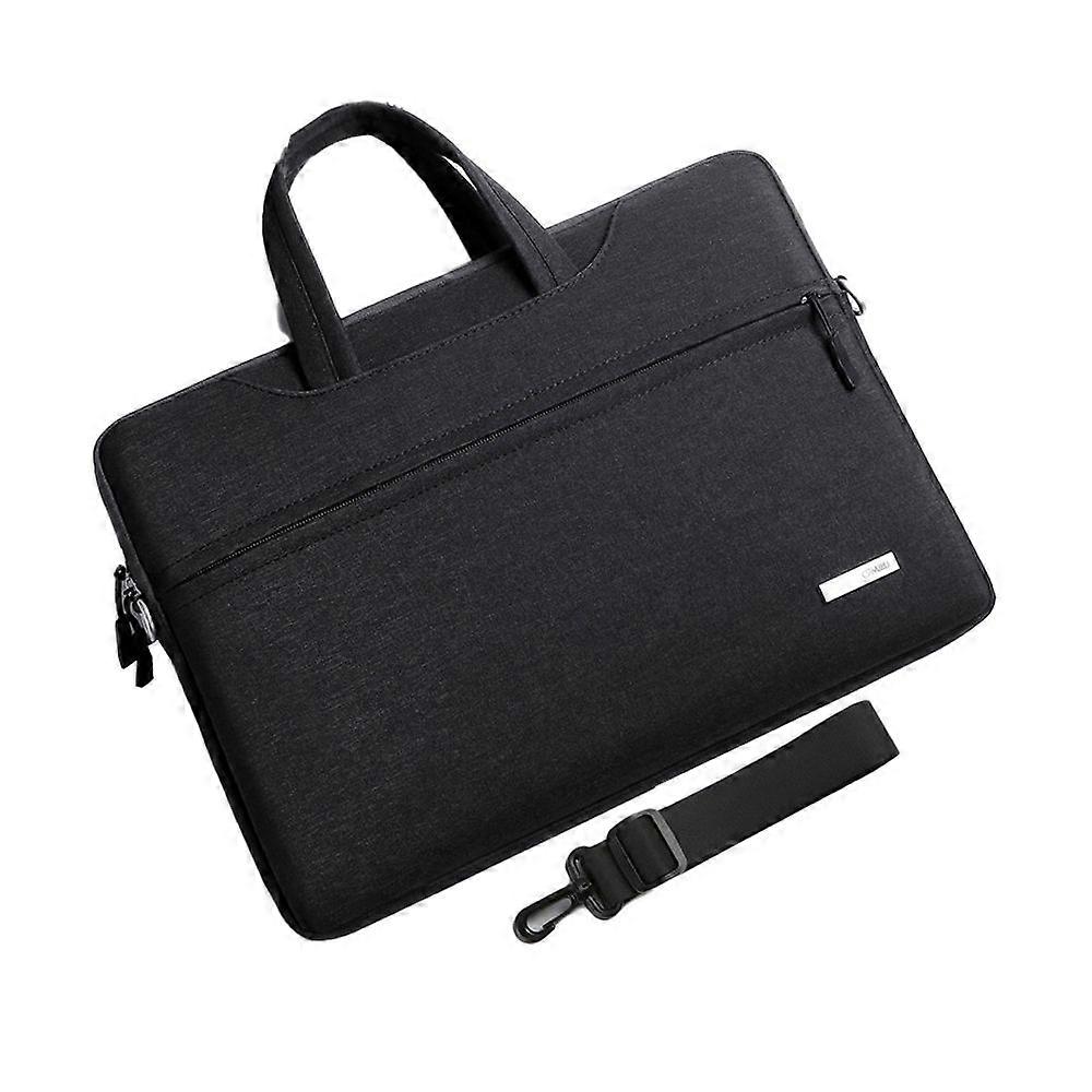 Laptop Shoulder Bag Compatible with 14 "laptop with polyester sleeve with back strap