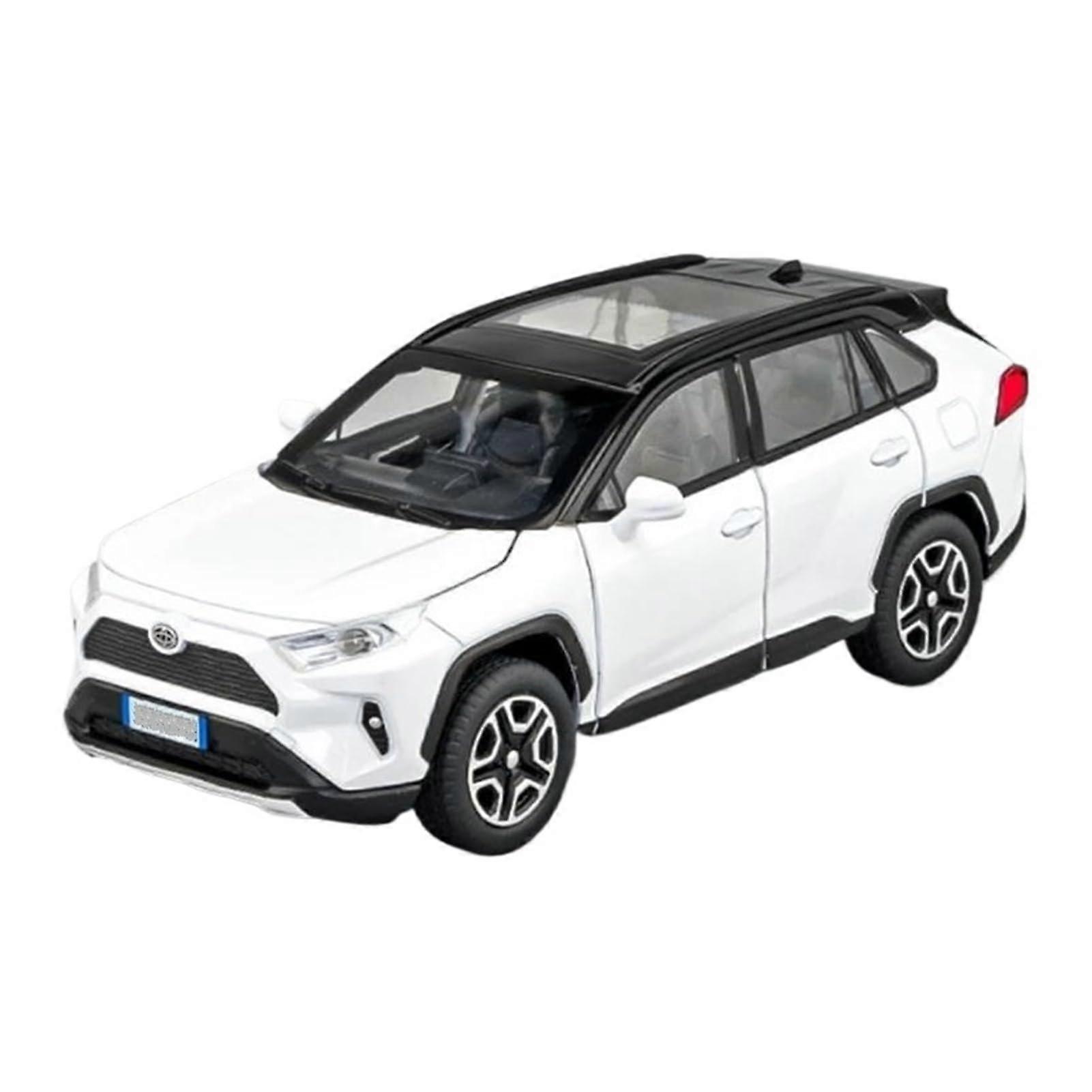 1:32 Diecast SUV Model Car White Alloy Collectible with Opening Doors and Realistic Design