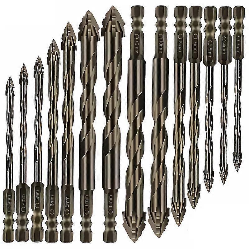 14pcs Carbide Drill Bits