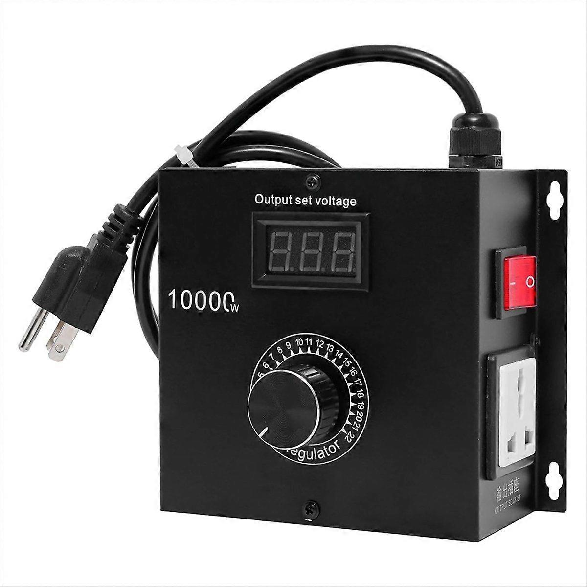 10000W SCR AC Variable Speed Controller, Fan and Motor Speed Control 120V-220V AC, 22A, Ideal for E