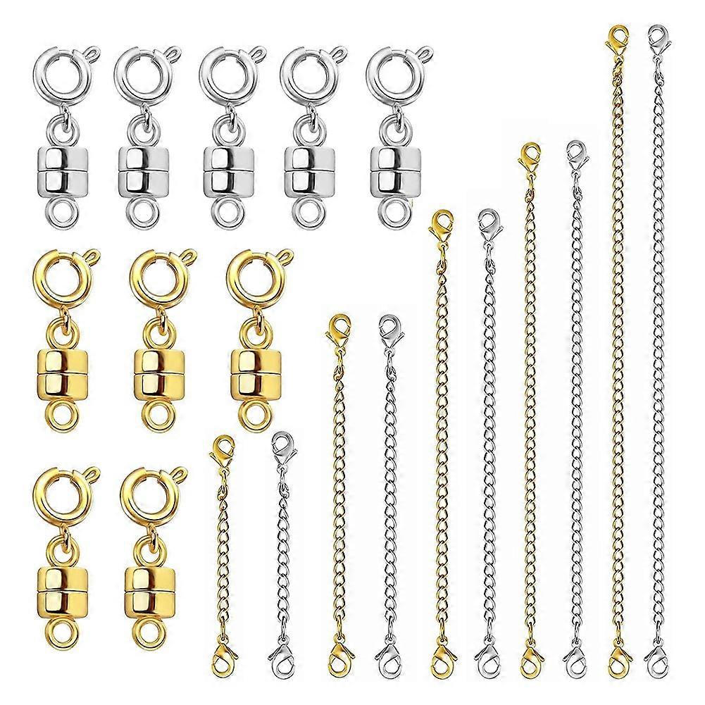 Rallonge de collier et fermoir de collier magnétique