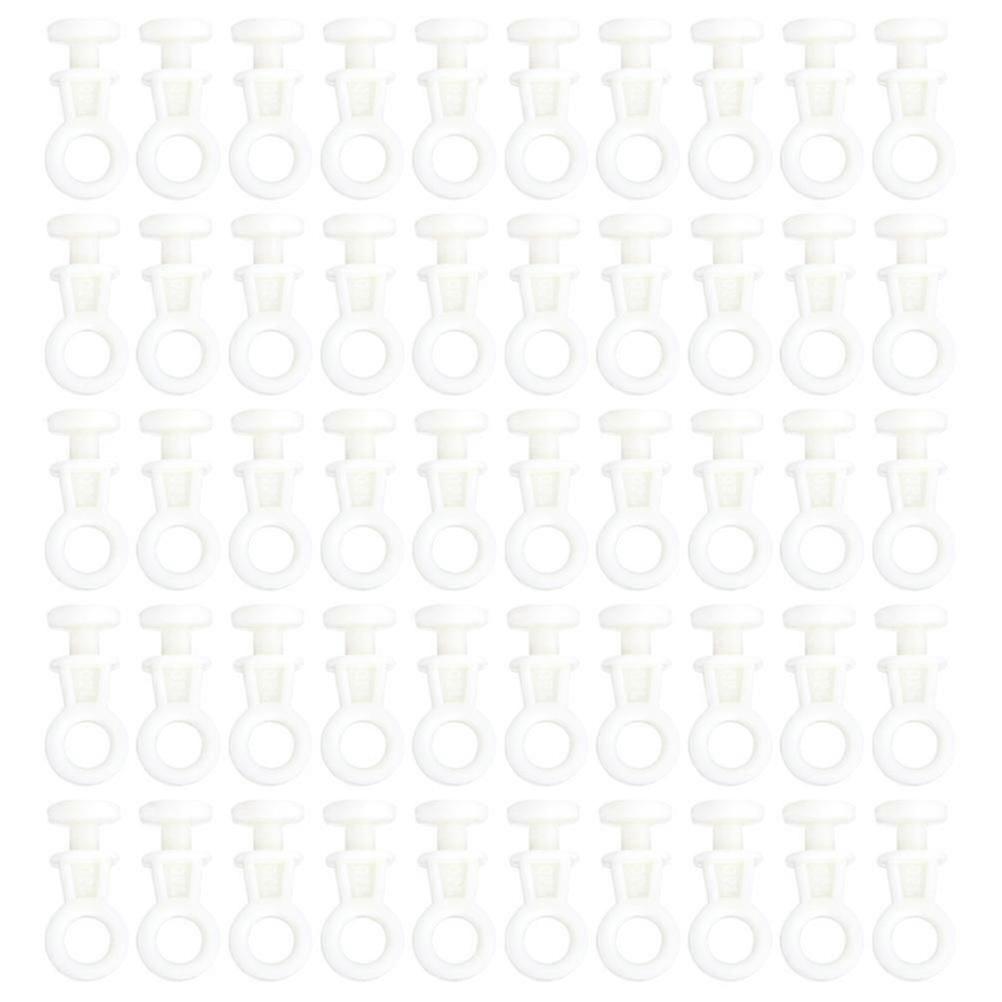 100pcs Curtain Track Rollers Plastic Wheeled Carriers for Silent Operation