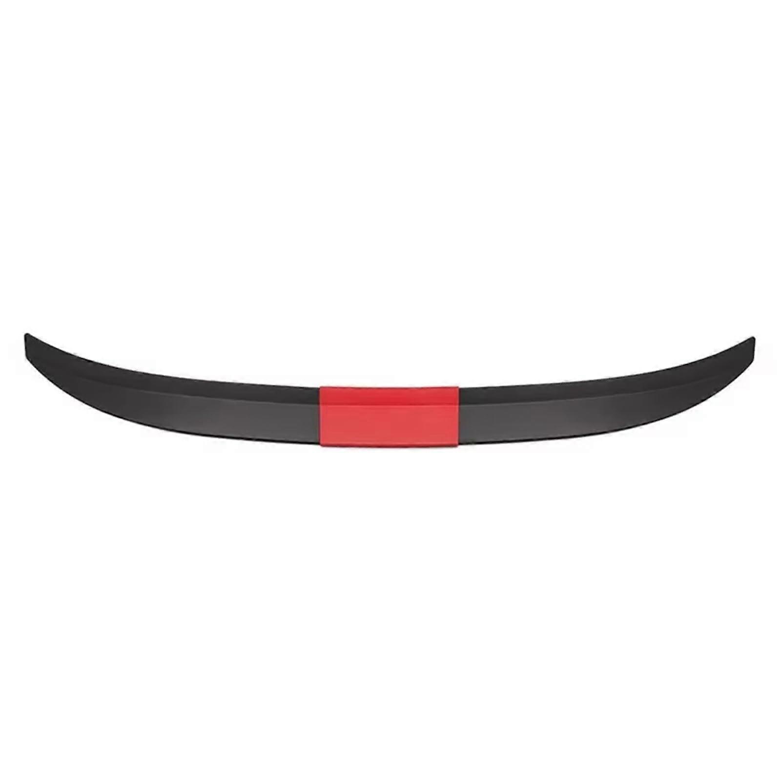 Universal ABS Car Rear Spoiler Wing Red ThreeSection StickOn Design for Sporty Stability