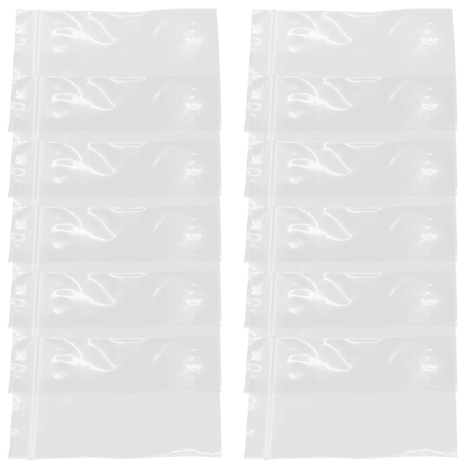 Resealable Clear Zip Bag Pe Storage Bags for Storage 100Pcs