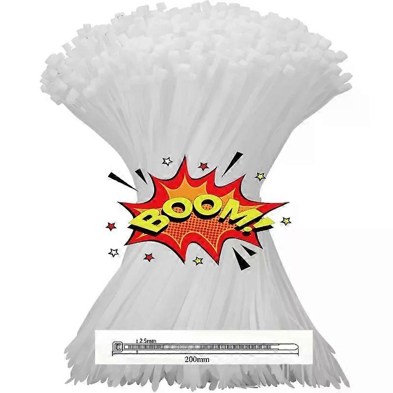 Durable Black Nylon Zip Ties Self-Locking Adjustable Securing Straps for Organizing Wires Cords for Home Office Electronics