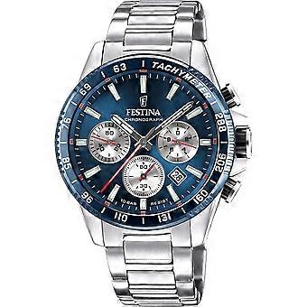 Festina Silver Stainless Steel Timeless Chronograph F20560/2 Reloj para hombre