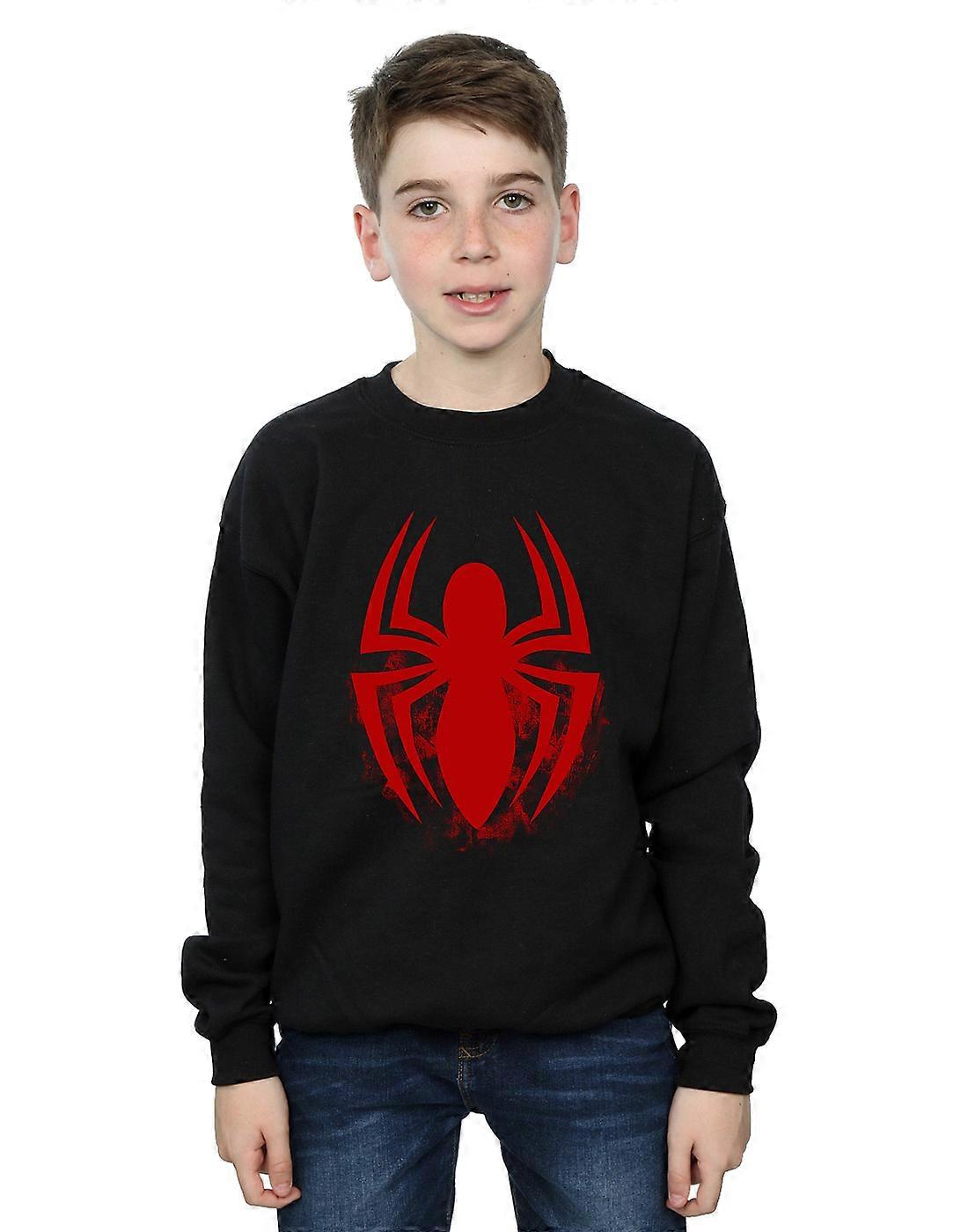 Marvel Spider-Man de rapazes logotipo emblema moletom