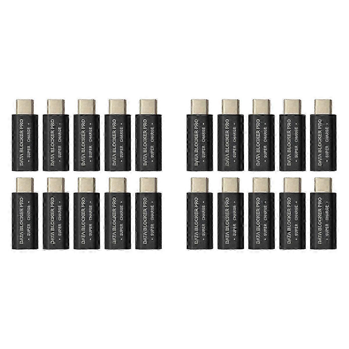 2026 Suitable 10Pcs USB Type-C Data Blocker Change Connector for Blocking Data Sync