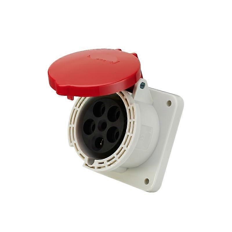63A Industrial Plug with Secure 5Pin Connection, Durable Concealed Socket Connector 5V