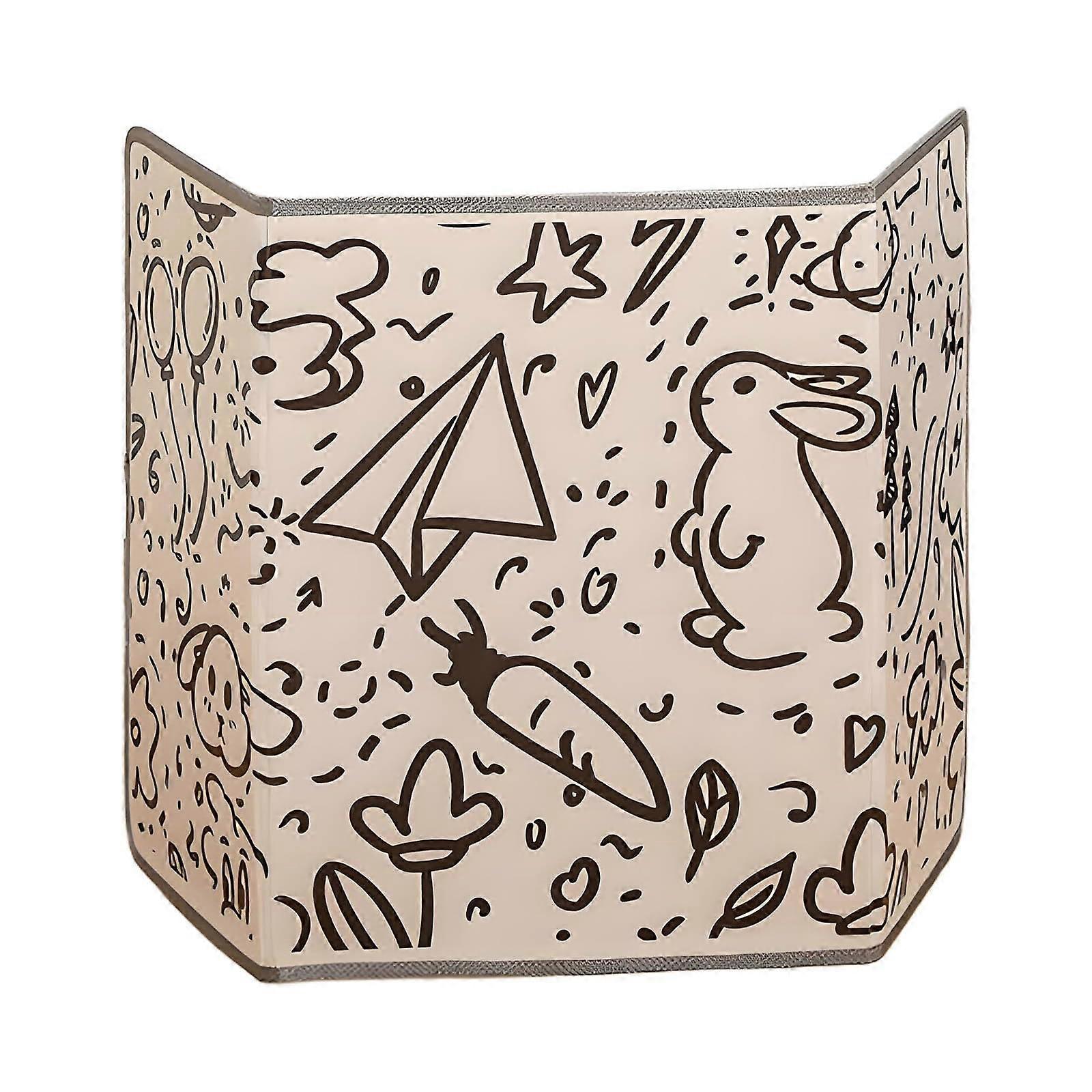 Foldable Under Desk Space Heater with Soft Blanket, Silent Office Leg Warmer, Rabbit Design