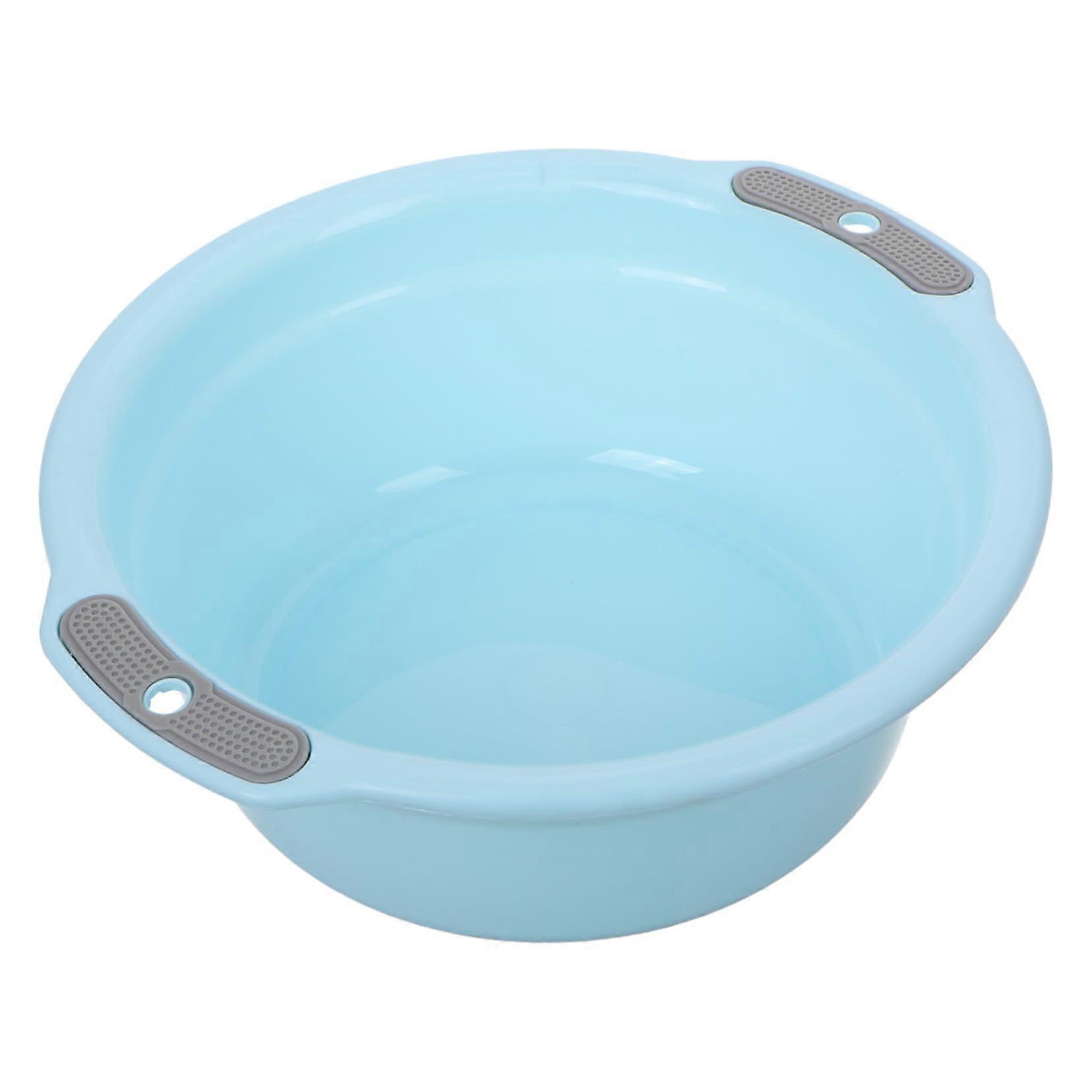 Plastic Wash Basin Thickened Durable Dual Handle for Kitchen Laundry Vegetables Foot Soak
