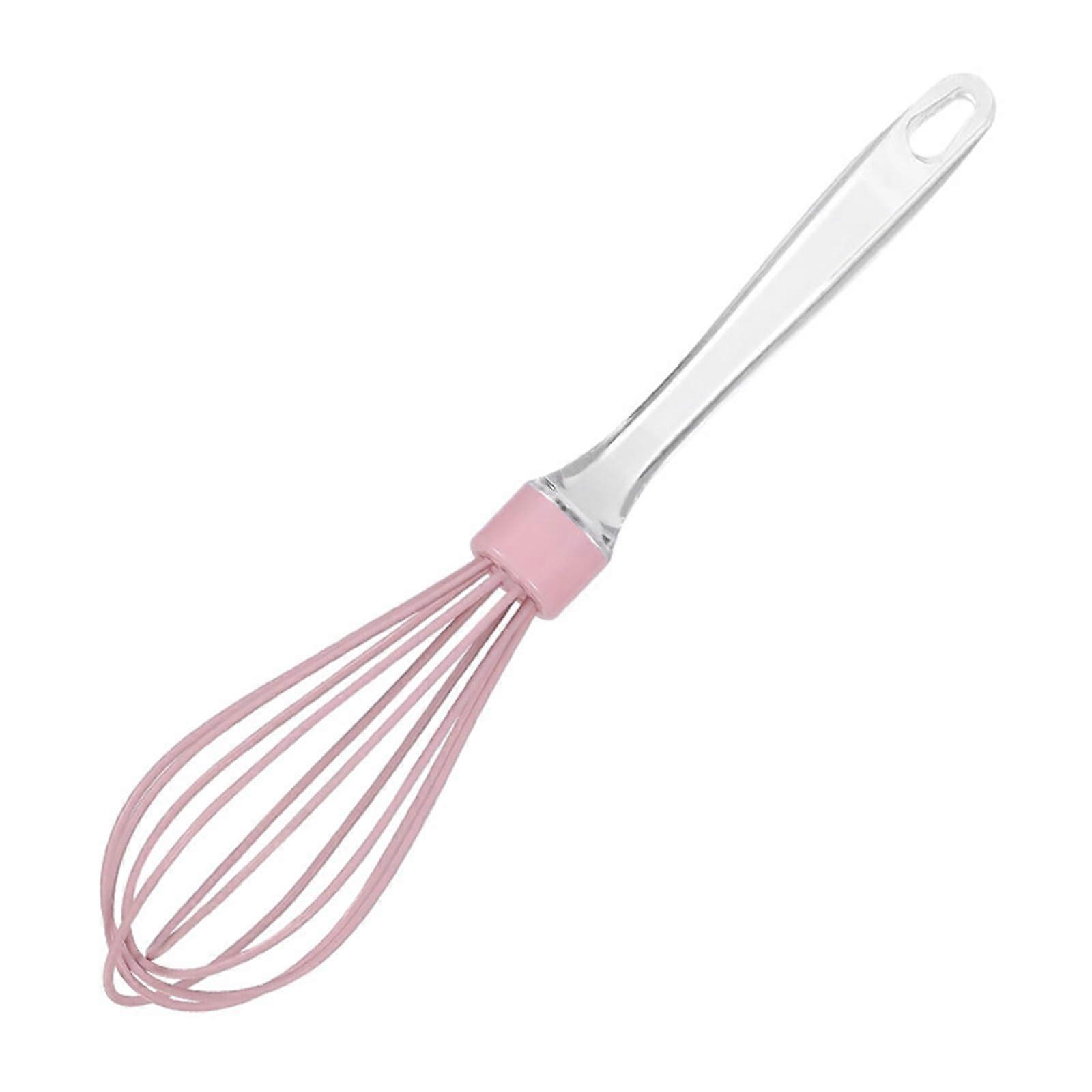 Silicone Handheld Whisk for Baking and Cooking, Heat Resistant Nonstick Kitchen Tool