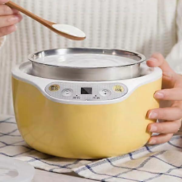 Automatic Yogurt Maker 1L Stainless Steel 42°C Constant Temperature DoubleLayer Fermentation