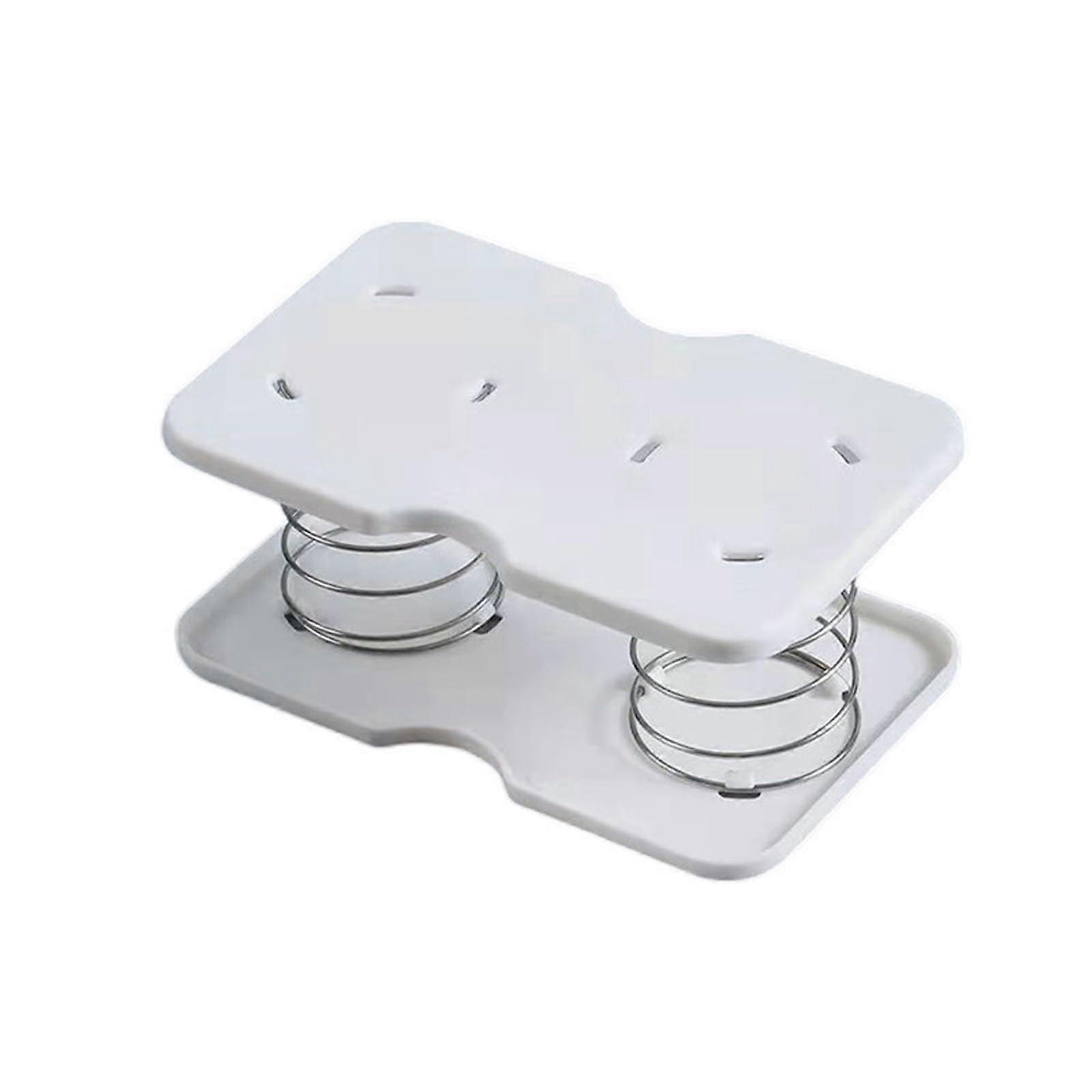 Tissue Box Holder with Automatic Lift, Dual Spring System and AntiSlip Base for Easy Access