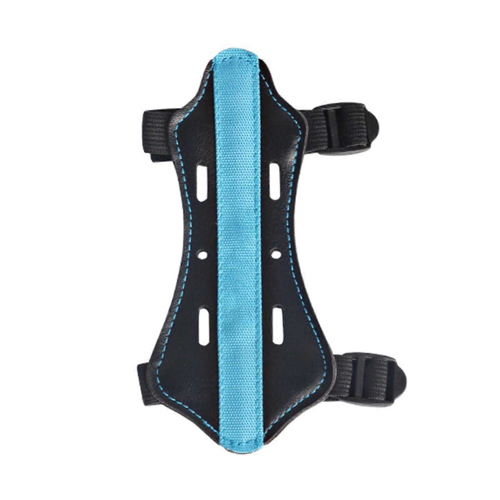 Adjustable Archery Arm Guard for Kids Youth Bowstring Impact Protection Blue