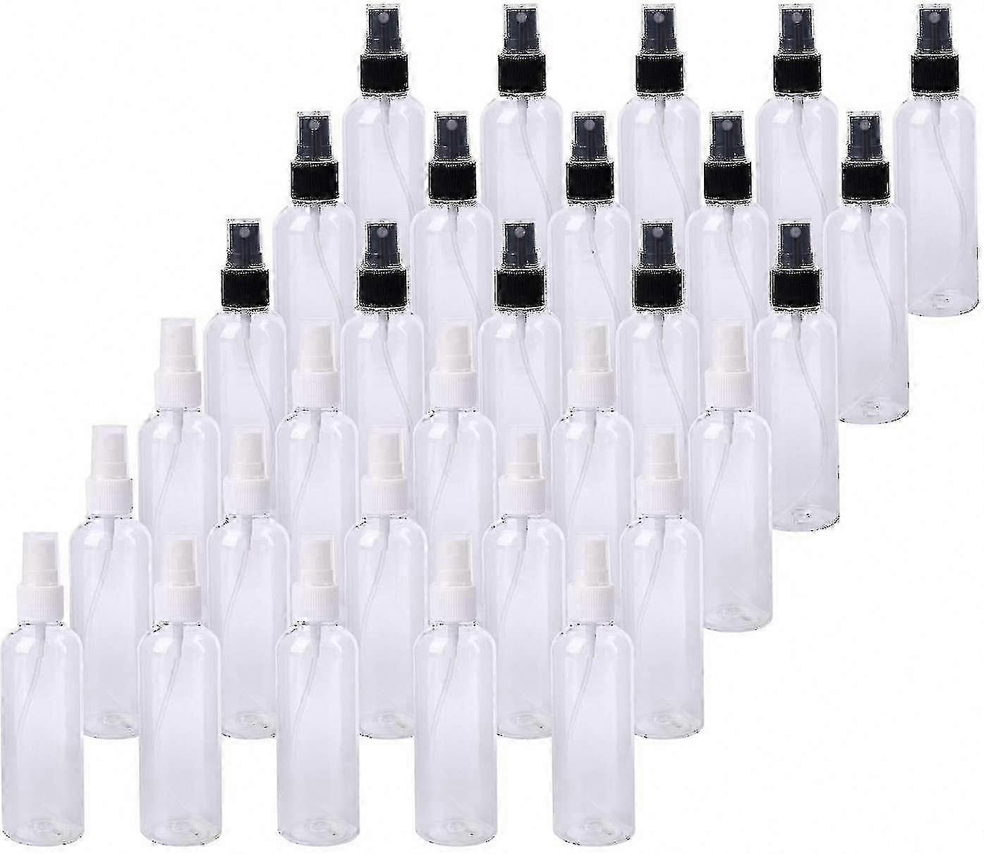 100ml Clear Refillable Spray Bottles, 30-Pack Atomizer for Essential Oils & More