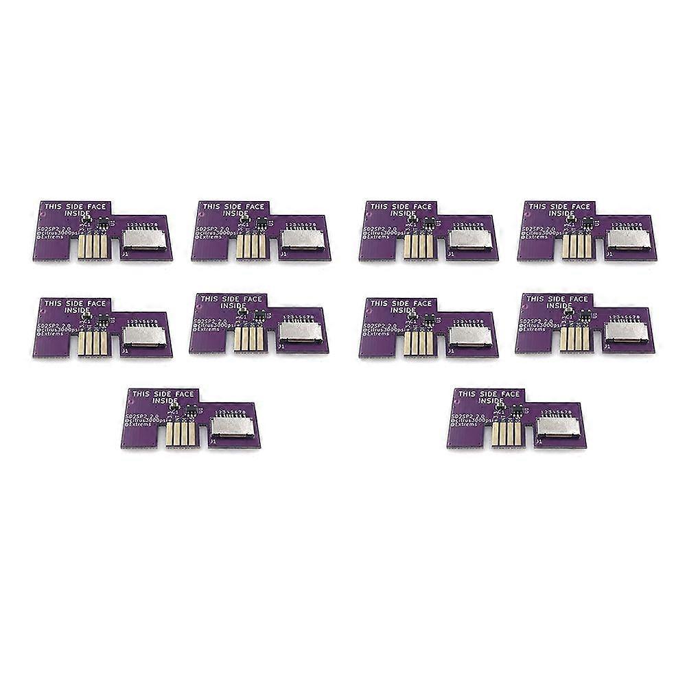 10pcs 2.0 Versi Replacement Card Reader for NGC SD2SP2 SDLoad for GameCube Serial Port 2 Smooth FMV Low CPU Usage