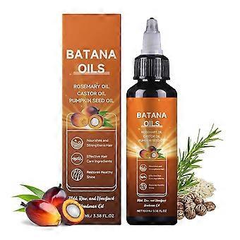Batana Oil for Hair Growth 4in1 Hair Growth Oil with Rosemary Castor Pumpkin Seed, 100ml Lightweight NonGreasy Formula