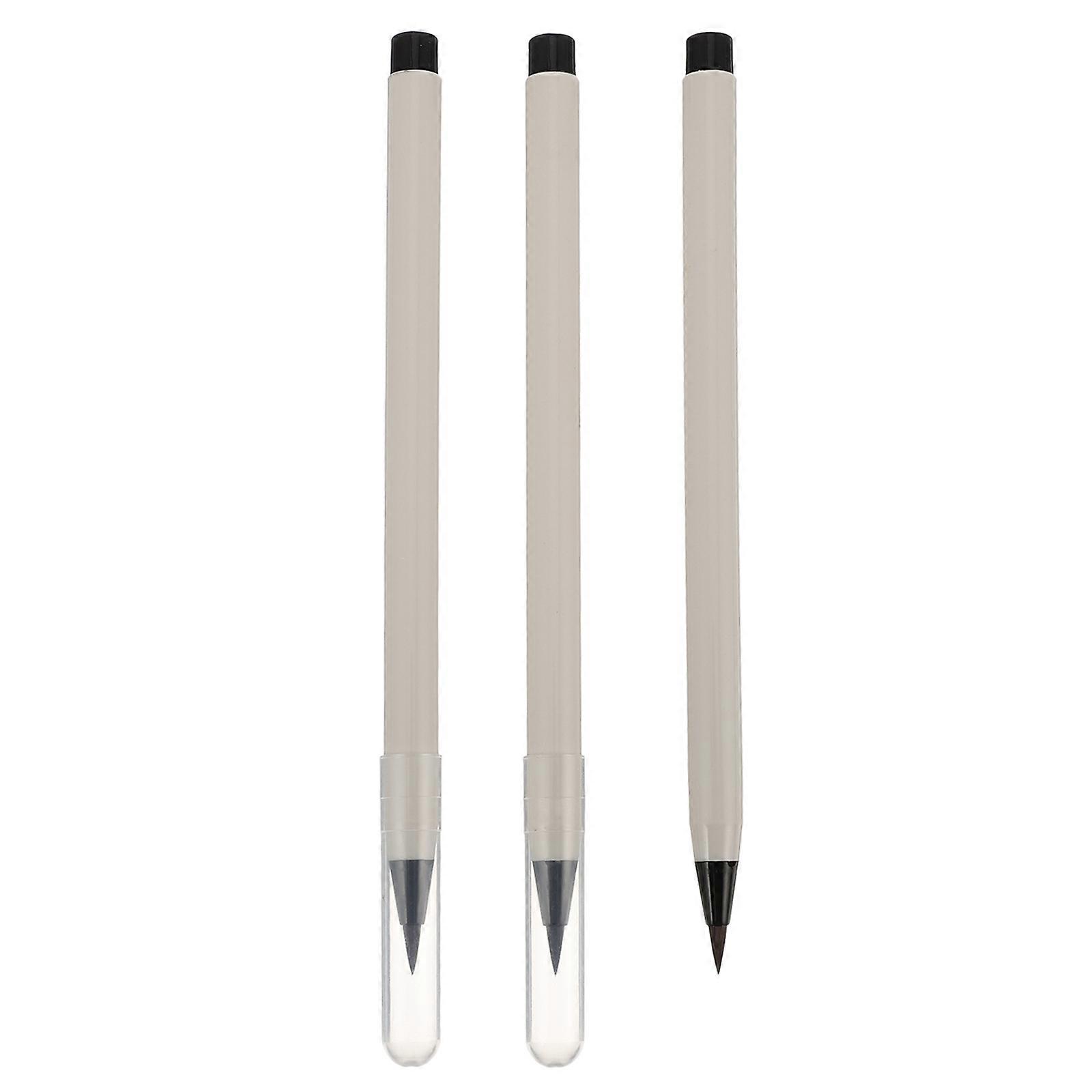 Refillable Calligraphy Brush Traditional Writing Brush for 3Pcs Set