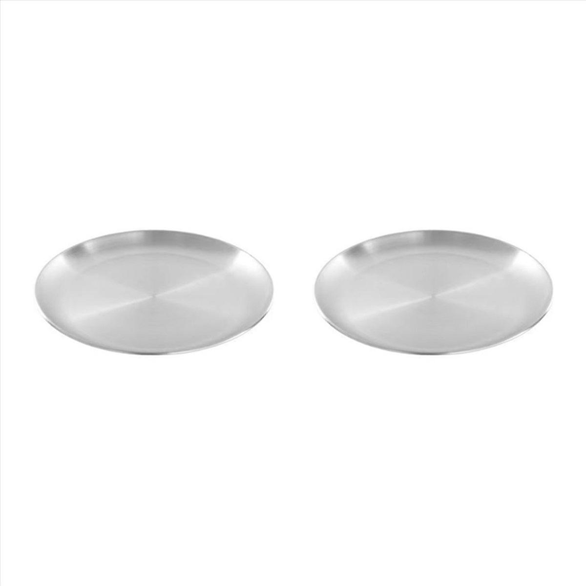 14cm Stainless Steel Bone Spitting Dish Silver Shallow Tray