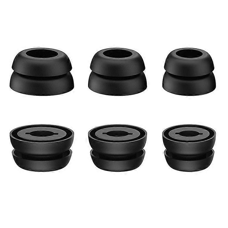 3 Pair Silicone Earbuds for Galaxy Buds Pro Headphones,Black