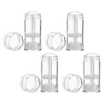 Twist-Up Lip Balm Tubes Transparent Containers for Travel Use 8Pcs