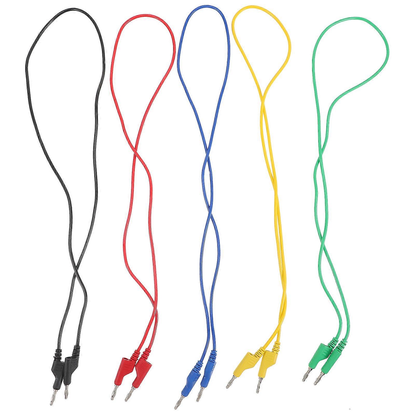 Banana Plug to Clip Cable for Electrical Testing 20Pcs Multimeter Test Leads