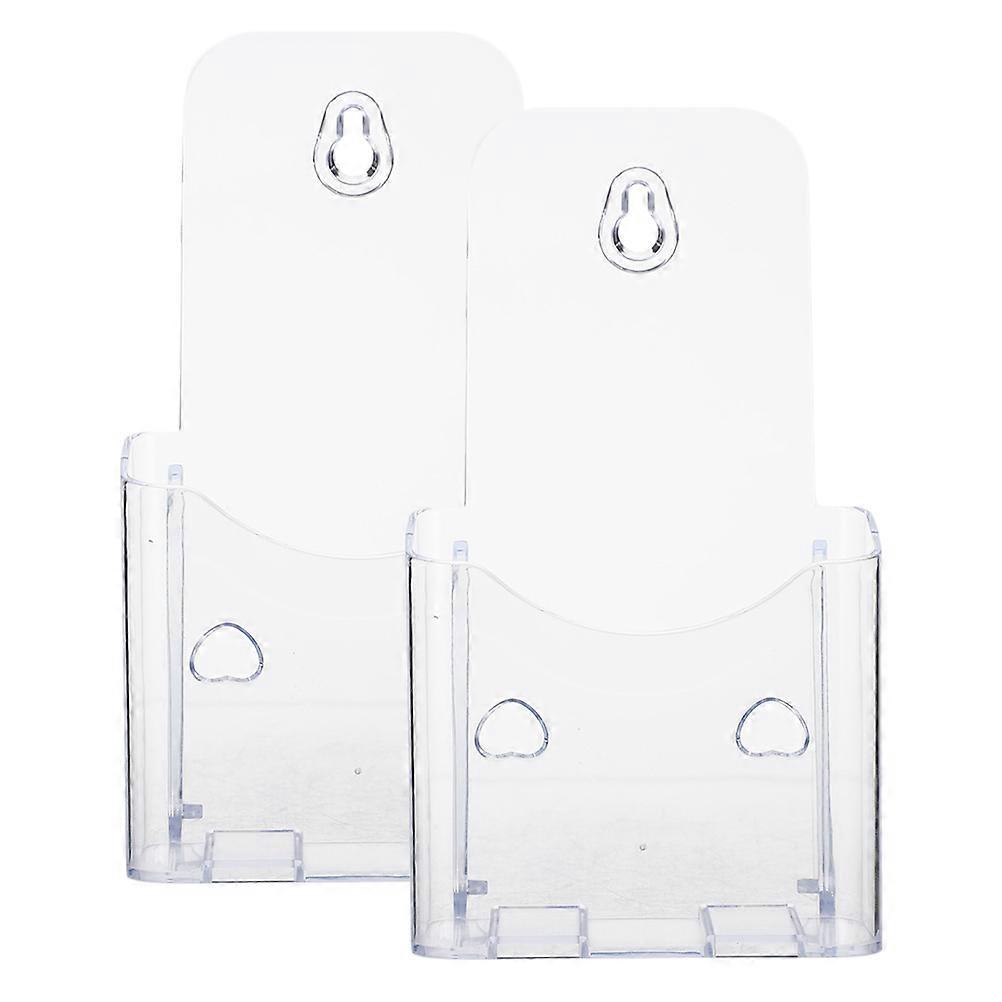 Transparent Acrylic Magazine Holder for File Organization 2Pcs