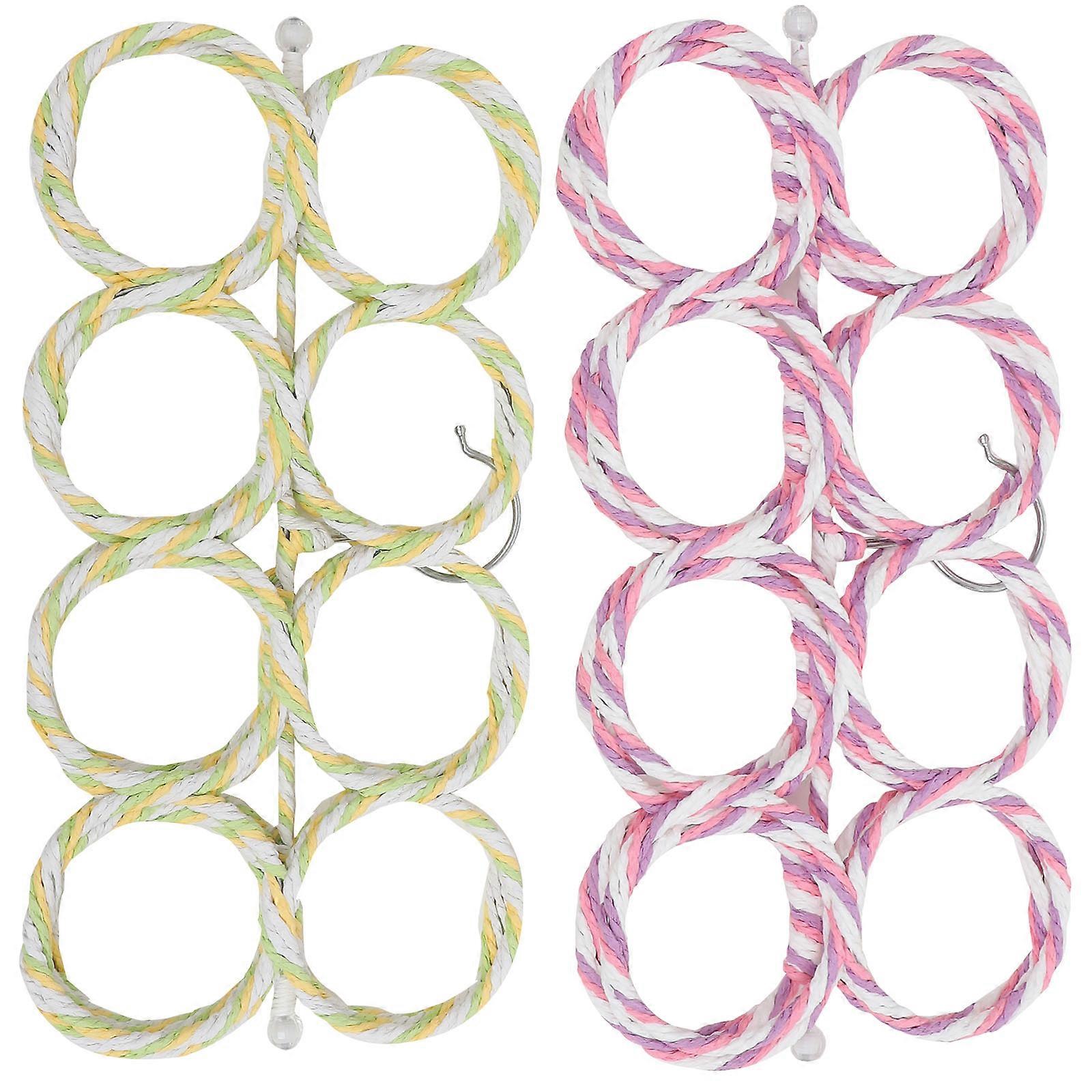 Bird Rope Climbing Net Parrot Swing Toy for Play 4Pcs Pack