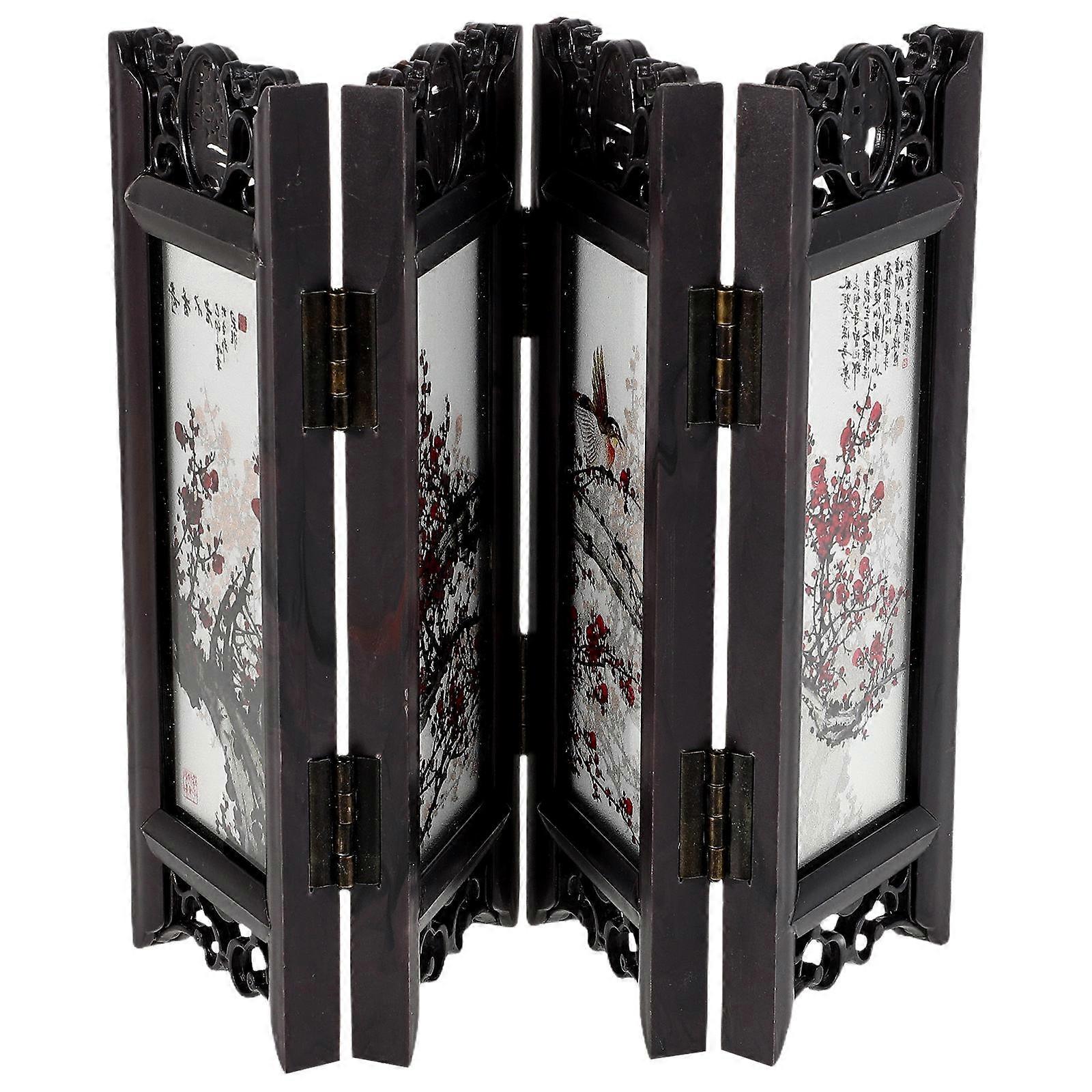 Screen Decor Mini Chinese Folding Screen for Feng Shui Divider
