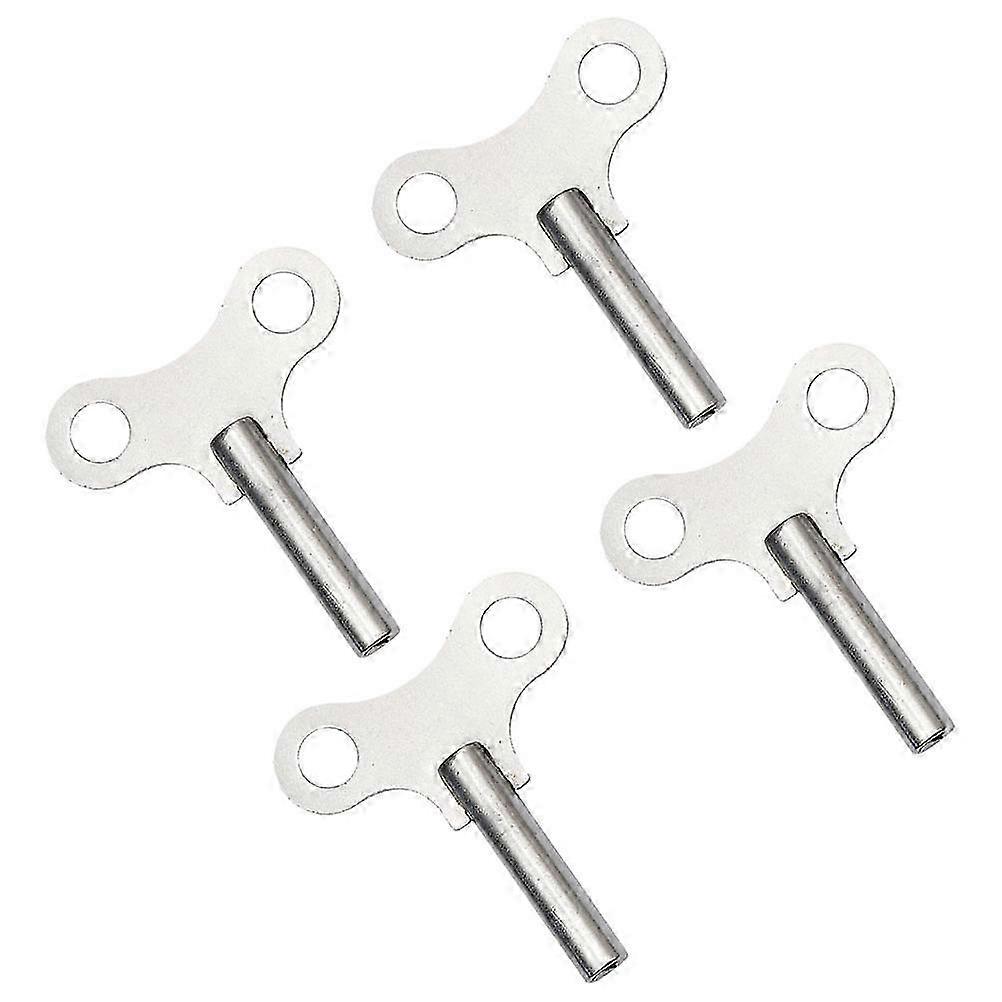 Clock Maintenance Tool Metal Winding Key Silver 3.5cm