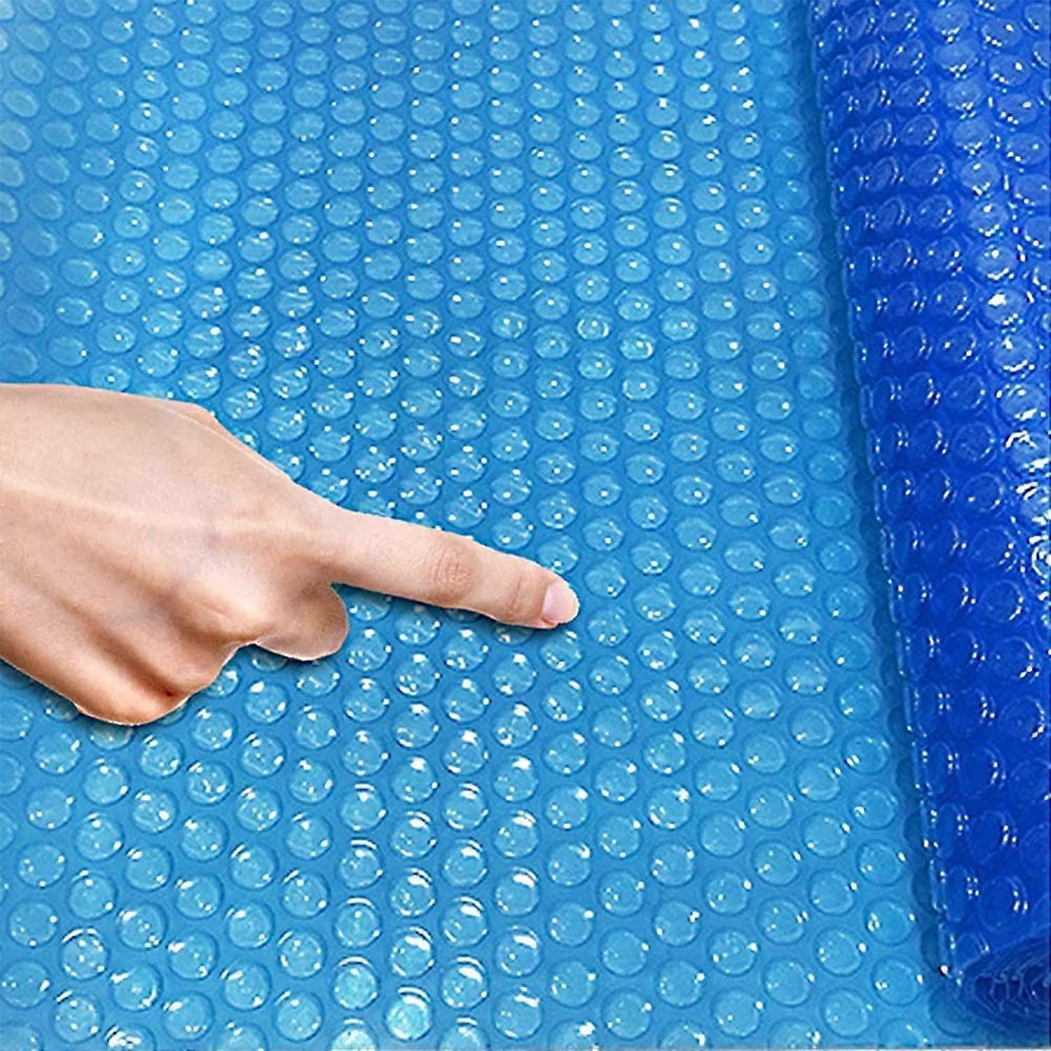 Pool Solar Cover 3x4m Blue Rectangular Bubble Design for Dustproof Swimming Pool Heat Retention