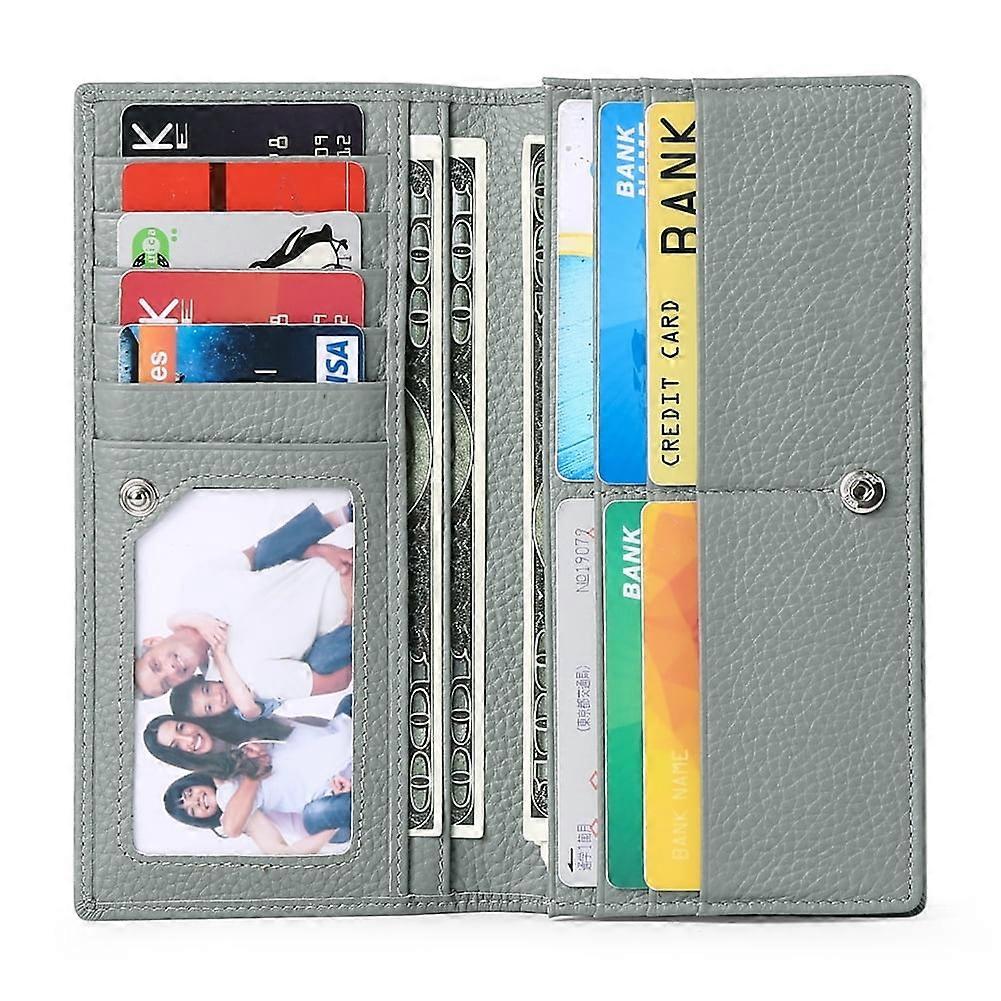 Women's RFID Blocking Wallet, Light Gray