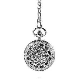 Montre de poche squelette mécanique automatique pour homme : cadran mécanique automatique avec chiffres romains, chaîne de taille de 38 cm – Convient à toutes les saisons