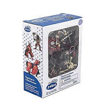 Papo mini papo mini fantasy tube toy mini figure set, three years or above, multi-colour