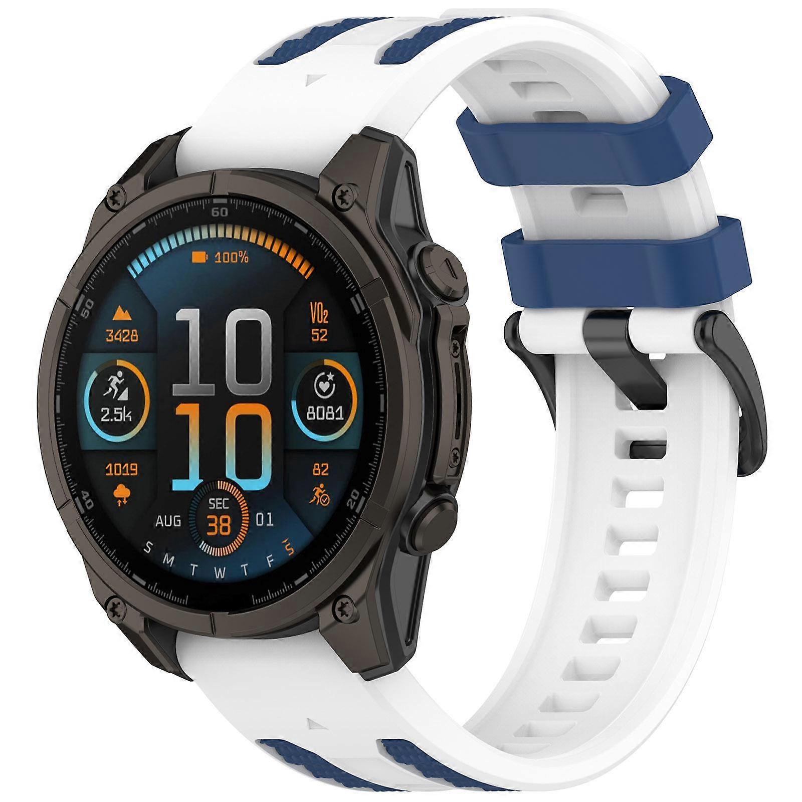 Quick Release Two Color Silicone Watch Band
