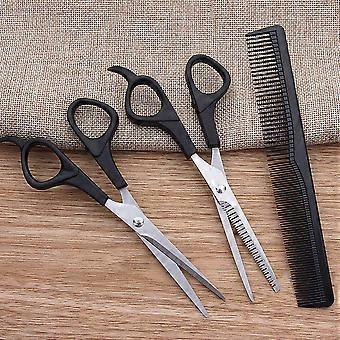 Ensemble de coupe de cheveux Sharp Blade en acier inoxydable et polypropylène avec repose-doigt incurvé pour usage professionnel et domestique