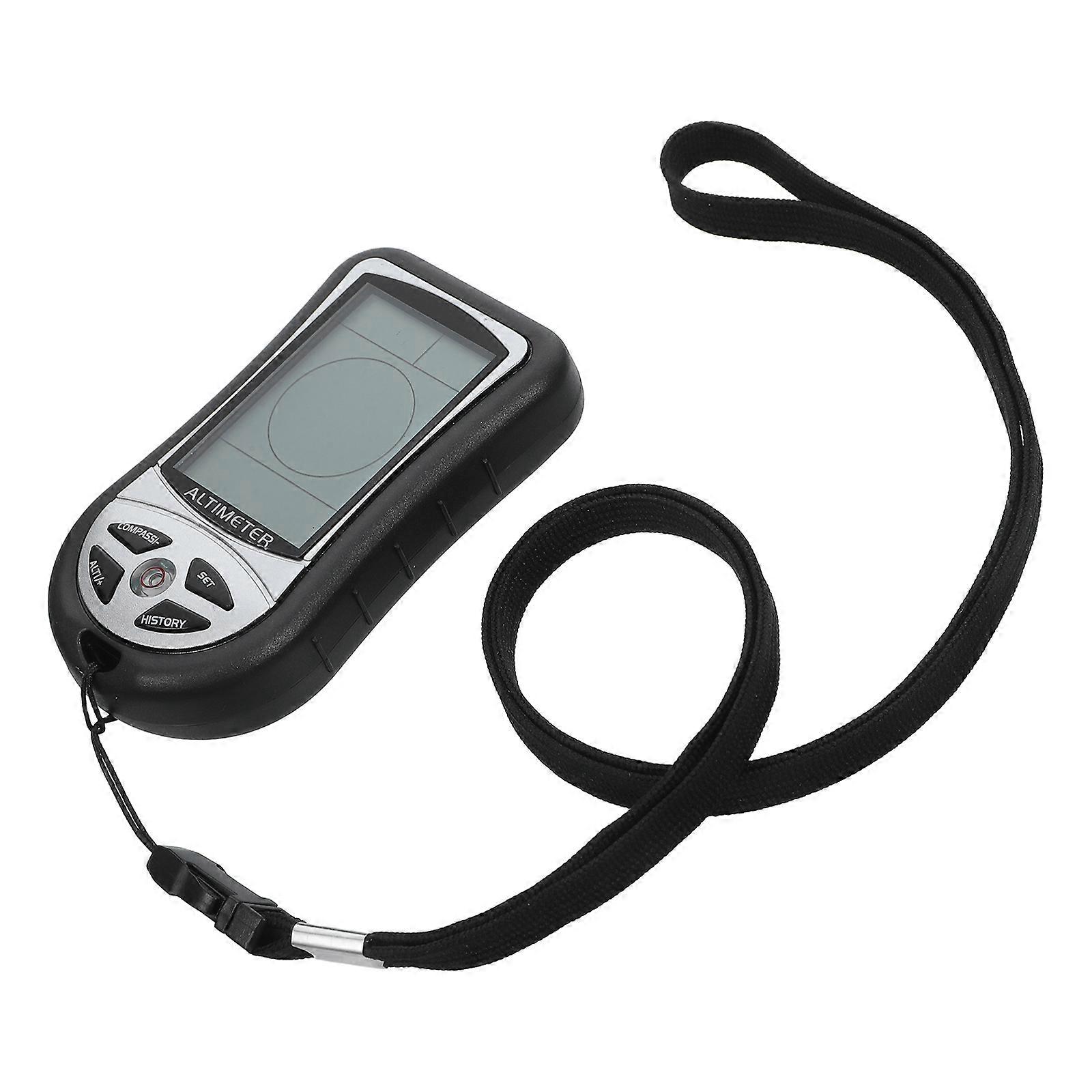 Electronic Barometer Compass Device for Hiking Outdoor Meter 2Pcs Black