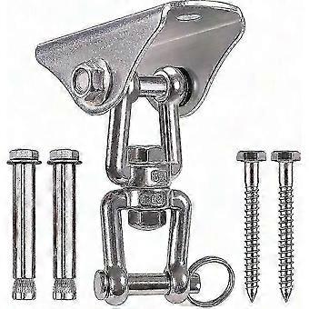 Heavy Duty 450kg Swing Hangers, 360 Rotate, SUS304 Stainless Steel, 4 Screws for Concrete/Wood, Yoga Hammock Chair & Sandbag Swing Sets