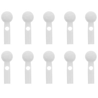 10 replacement plastic beads compatible for umbrella tail and head (repair tips, ribs, components compatible for umbrella F2.16 x 0.43 x 0.43 cm, whit