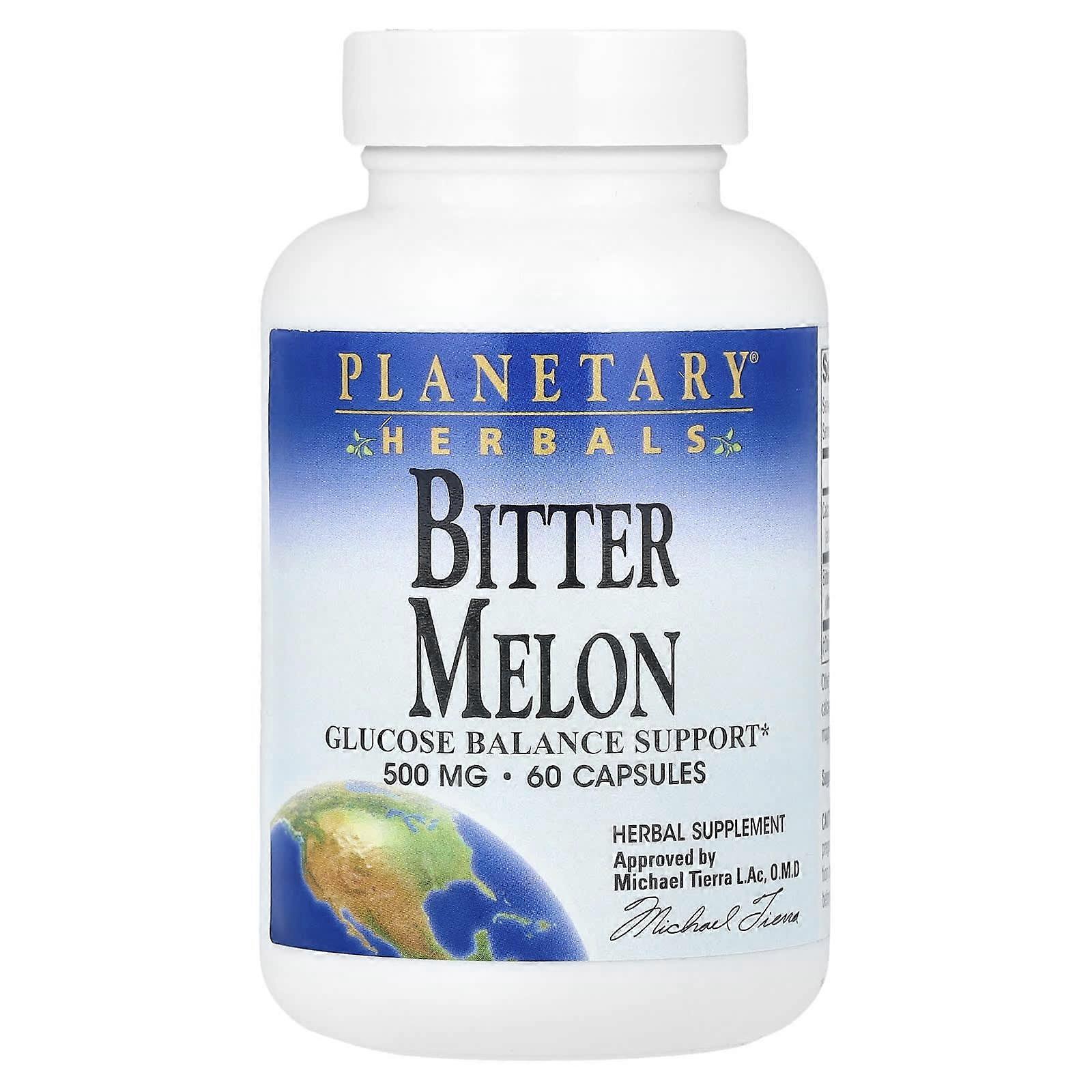 Planetary Herbals, Bitter Melon, 60 Capsules, 3-Pack