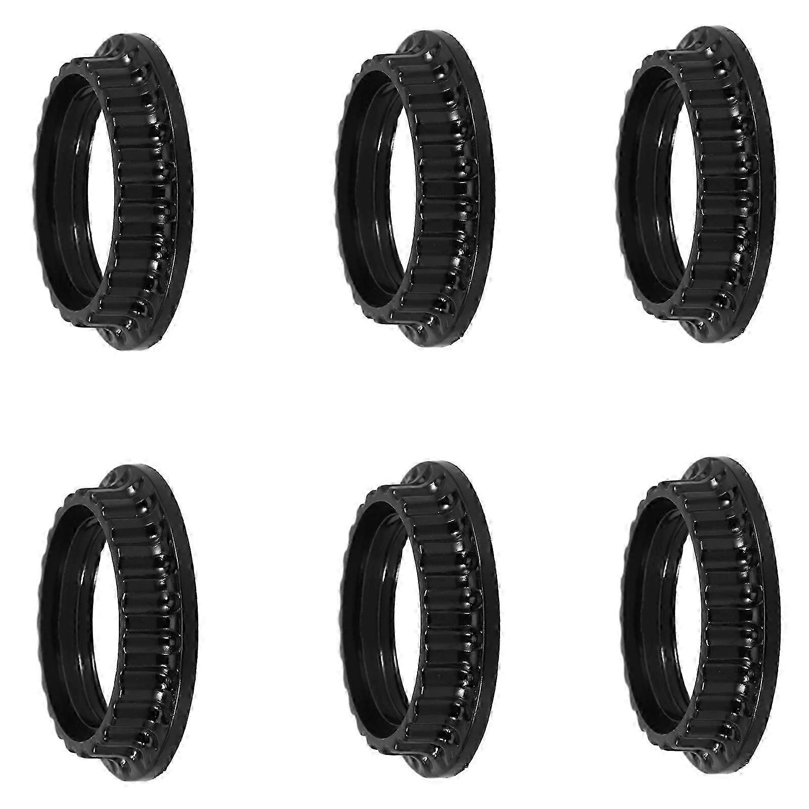 Socket Adapter Ring E26 Lamp Socket Ring compatible with Home Use 6Pcs Black ABS