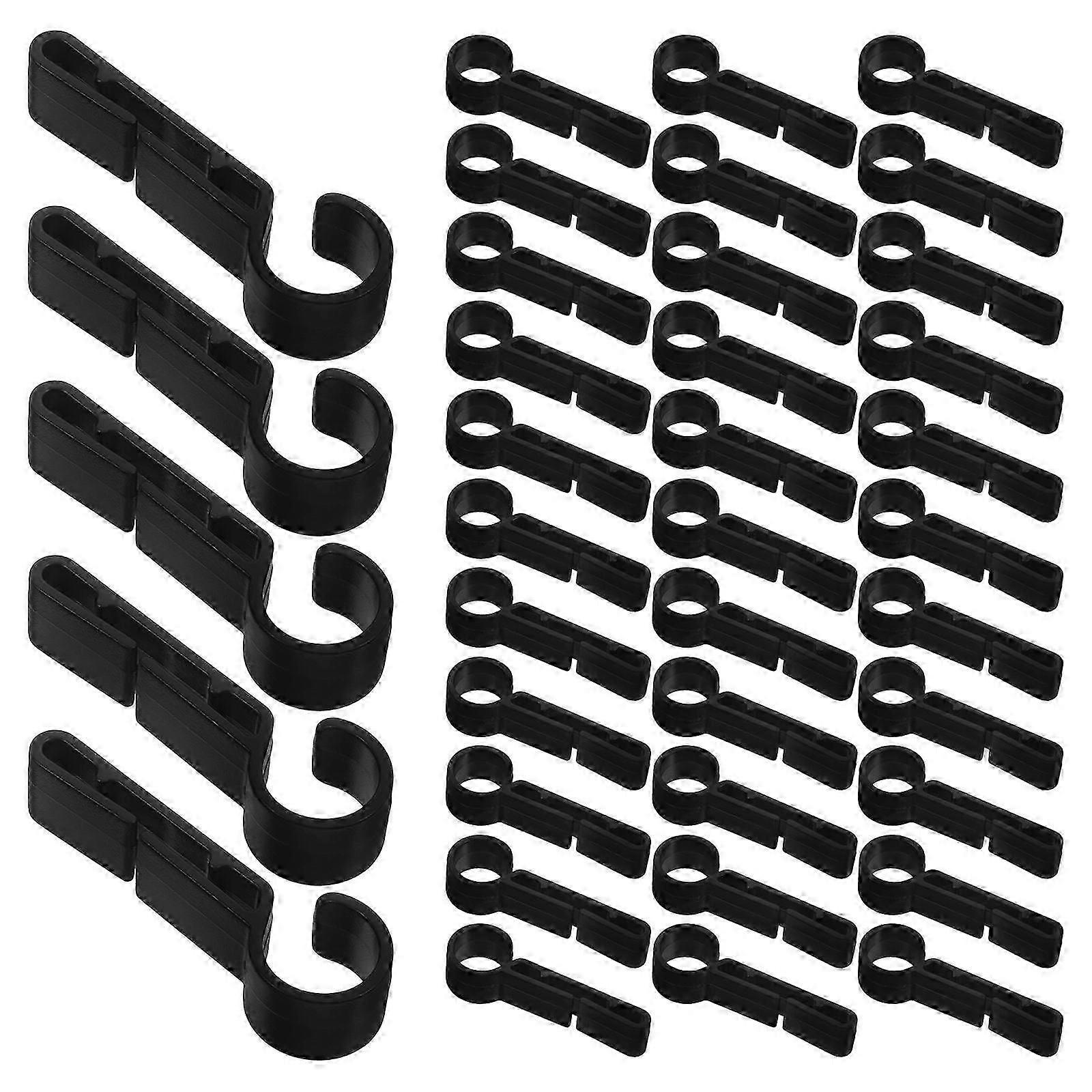 100Pcs Headlamp Clips Plastic for Hard Hat Secure Clips
