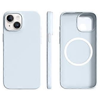 For iPhone 14 13 Case Compatible with MagSafe Ultra Thin Liquid Silicone+PC Phone Cover