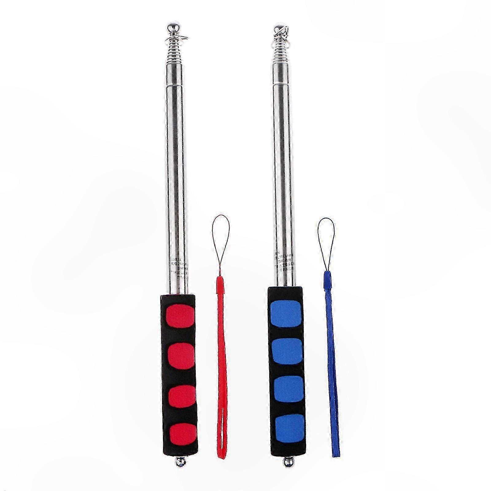 Telescopic Flag Pole 2.5M Extendable Portable Handheld - Blue