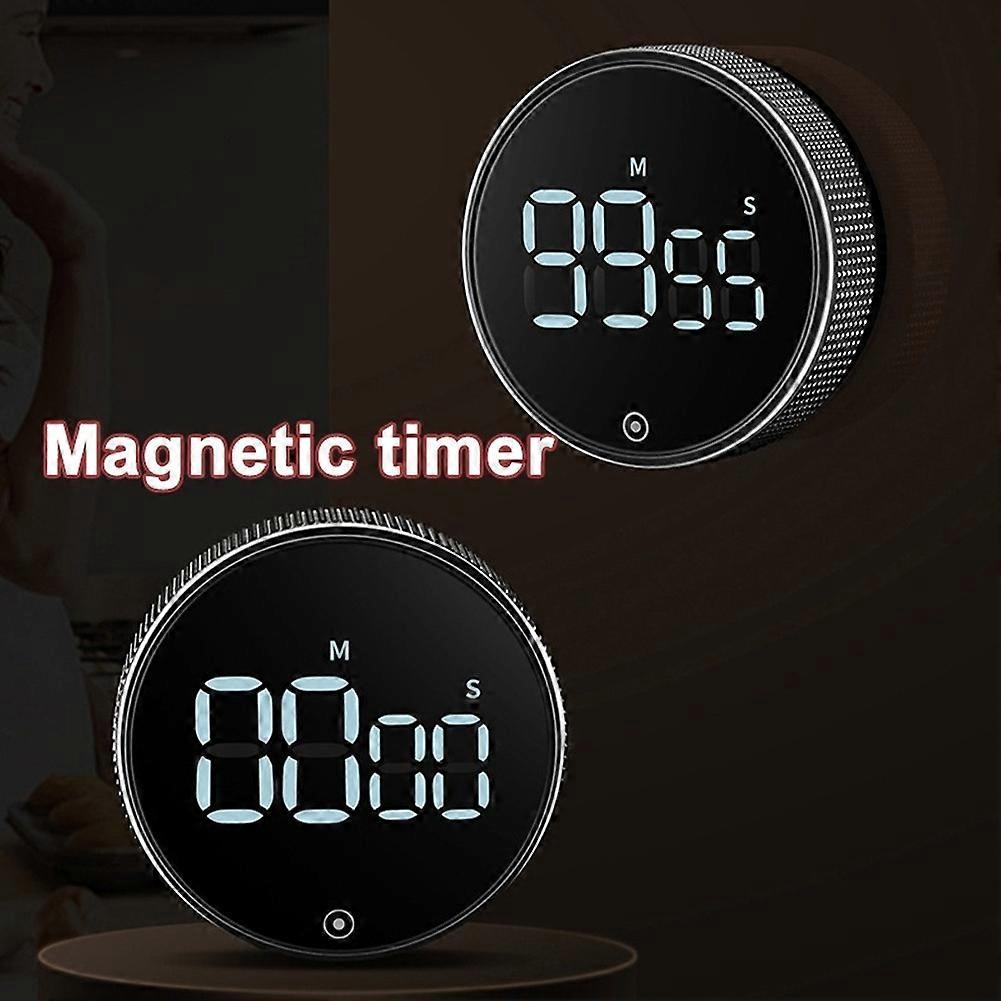 Round Magnetic Timer Kitchen Rotary Timer Back Bracket Design Stopwatch Clock Cooking Shower Remind Clock Home Accessory