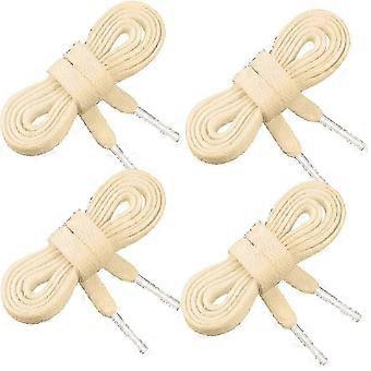 2 Pairs Flat Trainers Shoelaces, 8mm Wide Sneaker Laces for Sports Shoes - Replacement Athletic Shoelaces