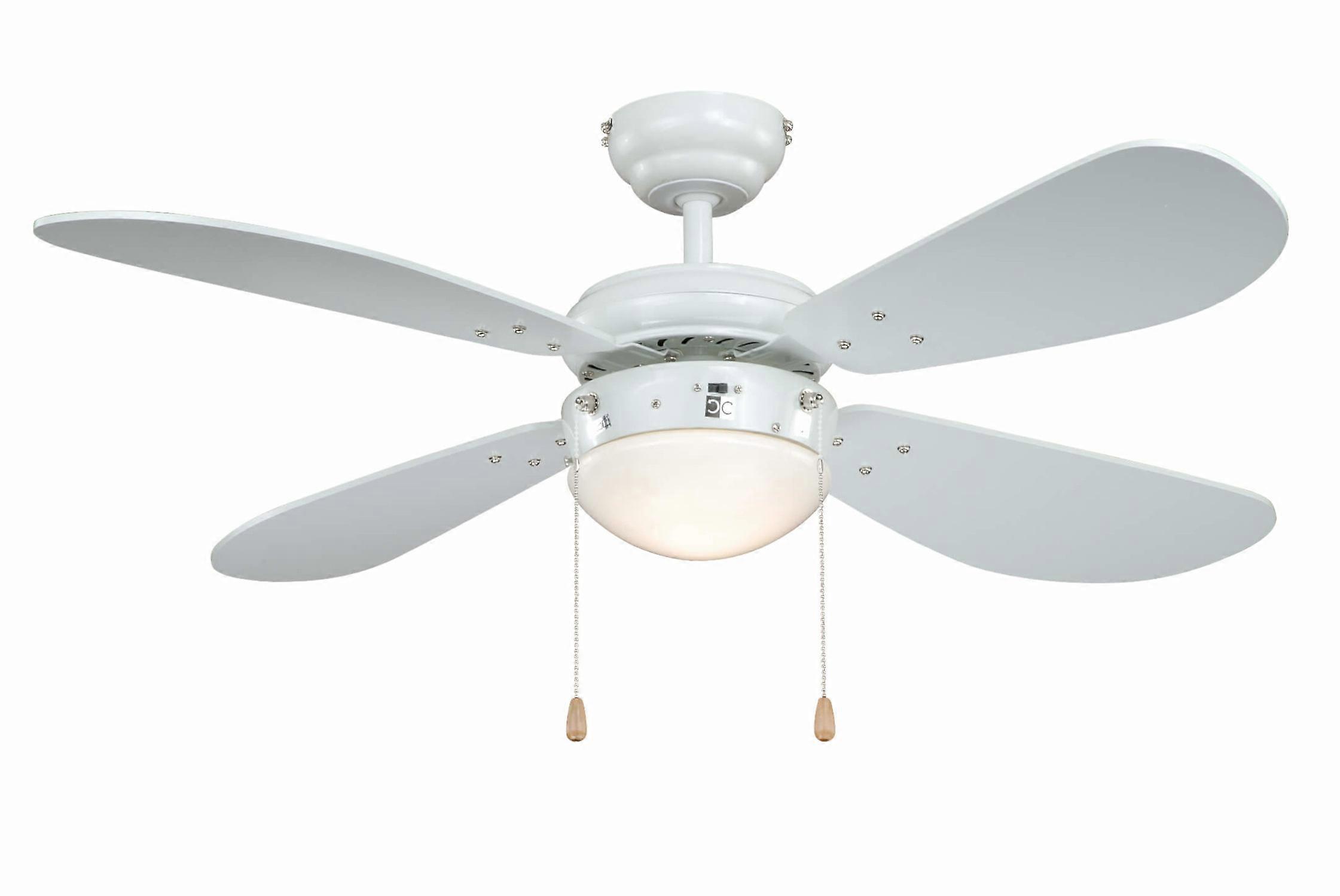 Ceiling fan Classic 105 cm White